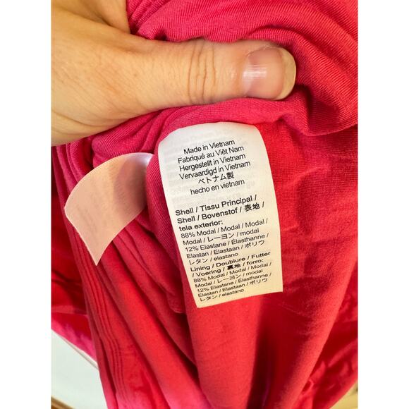 J. CREW NWT FormKnit Pink Long Sleeve Wrap Top w/ Velvet Tie Belt Sz 2X Holidays - Picture 14 of 14